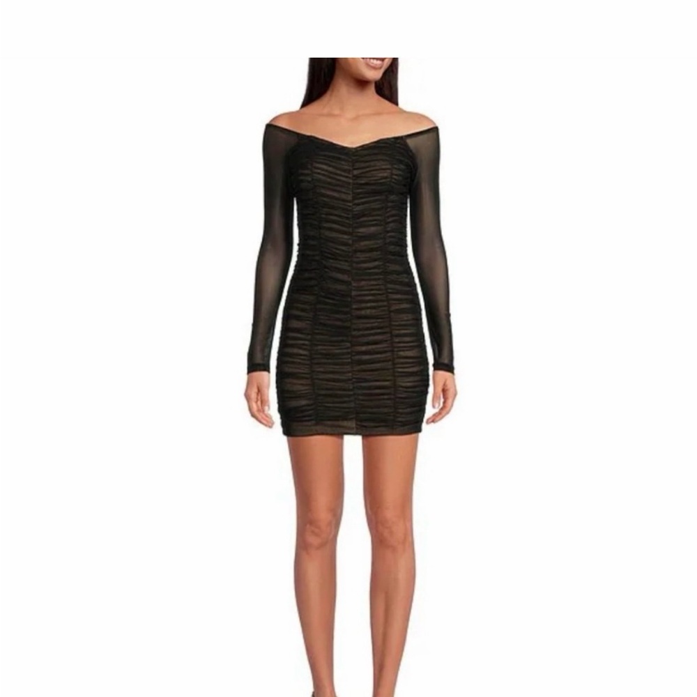 Good American Black Off-Shoulder Dress